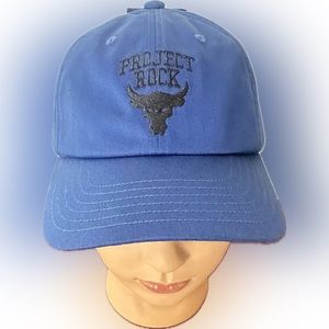 Under Armour PROJECT ROCK Hat Blue/Black Unisex NWT